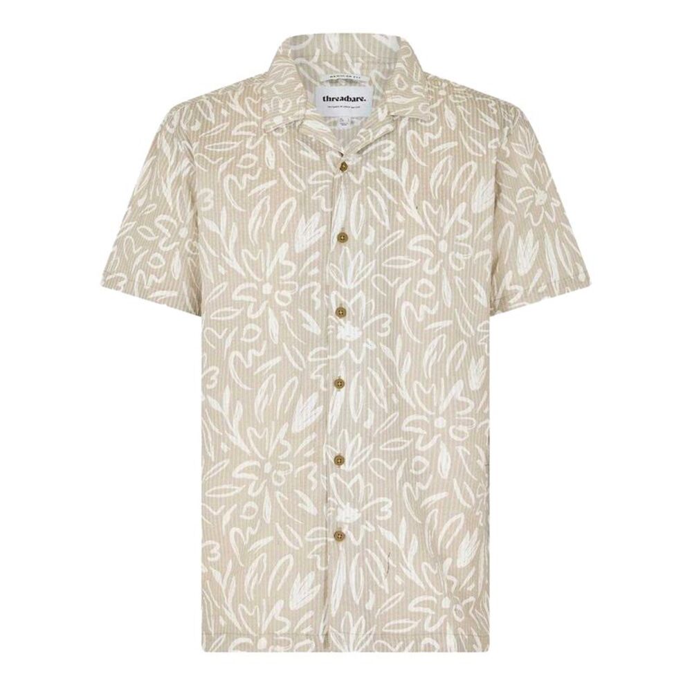 Threadbare Mens Regular Shirt / Light Stone